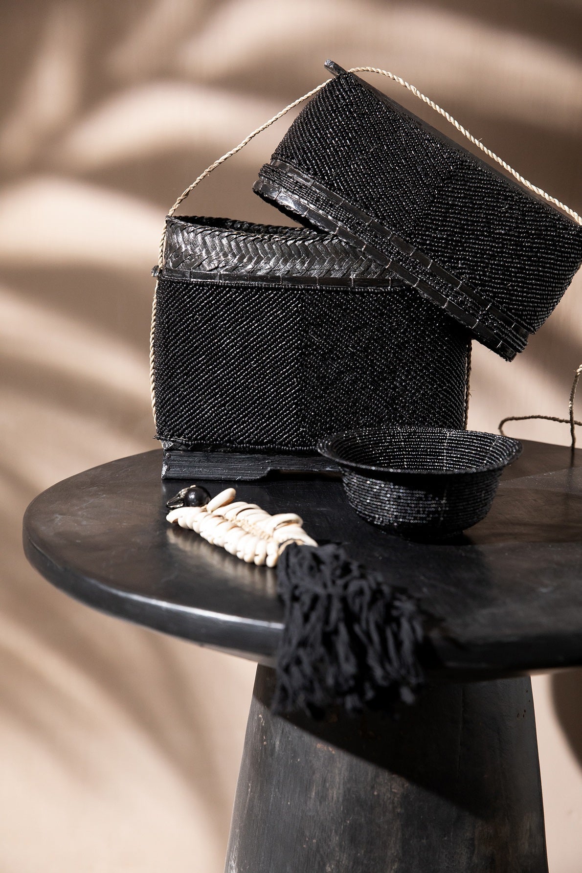 The Beaded Treasure Box, Black — 2