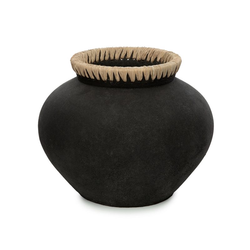 The Styly Vase, Black Natural, L