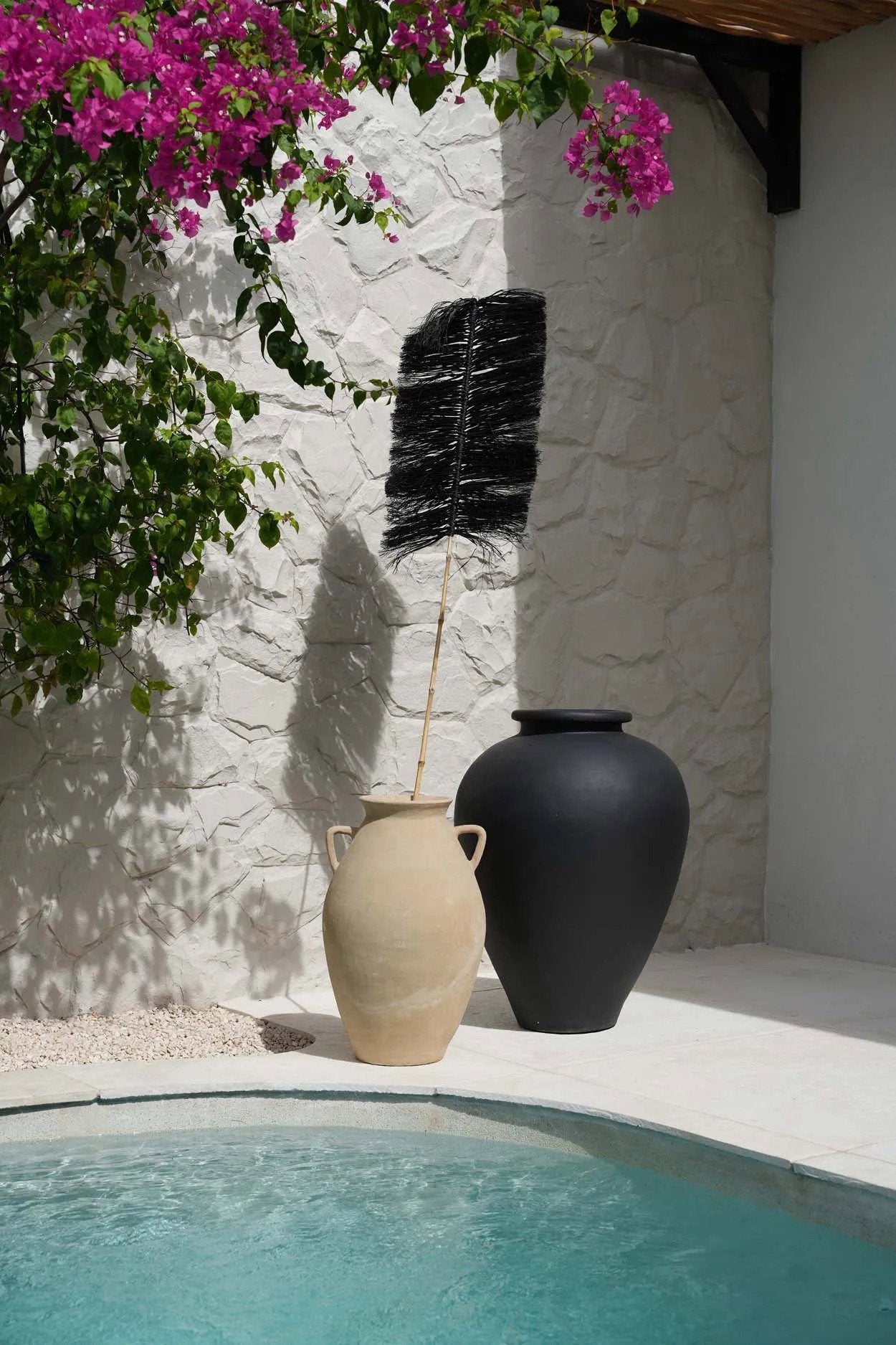 The Raffia Palmeira, Black — 2