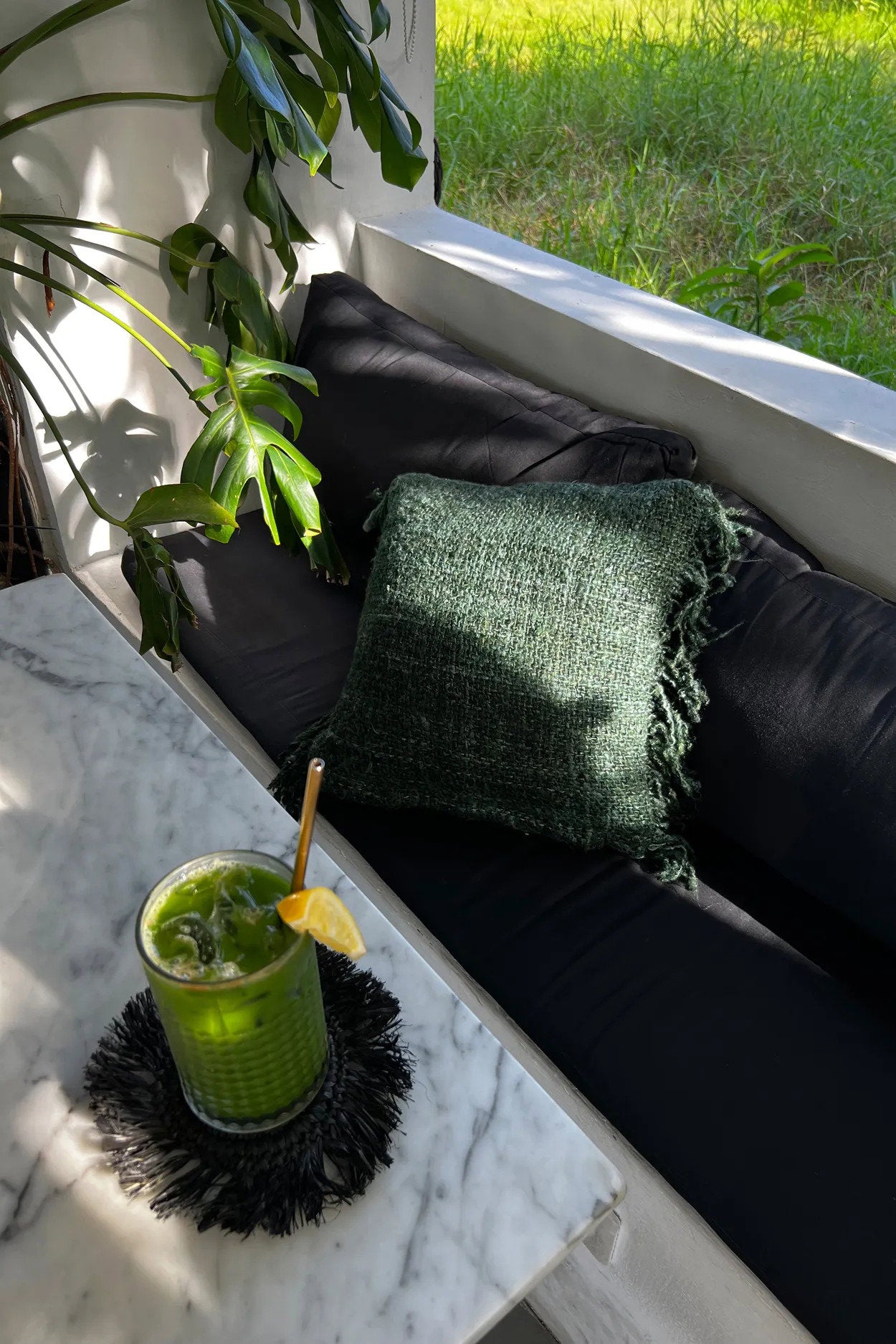 The Oh My Gee Cushion Cover, Forest Green, 60x60 — 3