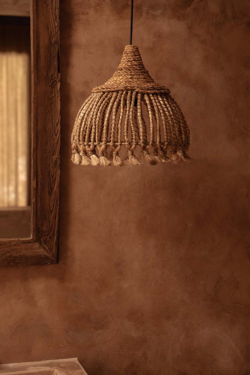 The Abaca Tassel Pendant, Natural, S — 4