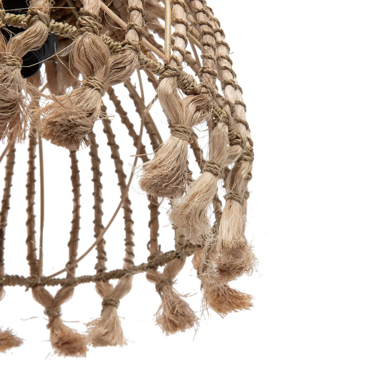 The Abaca Tassel Pendant, Natural, S — 6