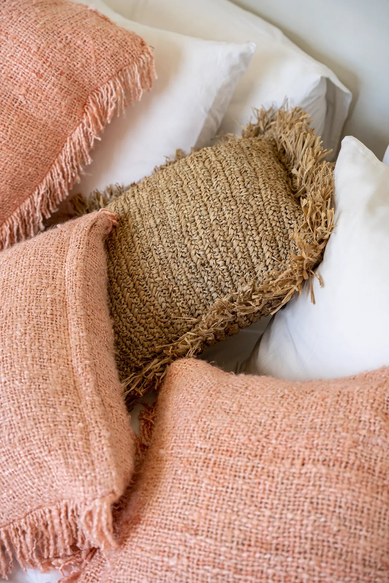 The Oh My Gee Cushion Cover, Salmon Pink, 30x50 — 3