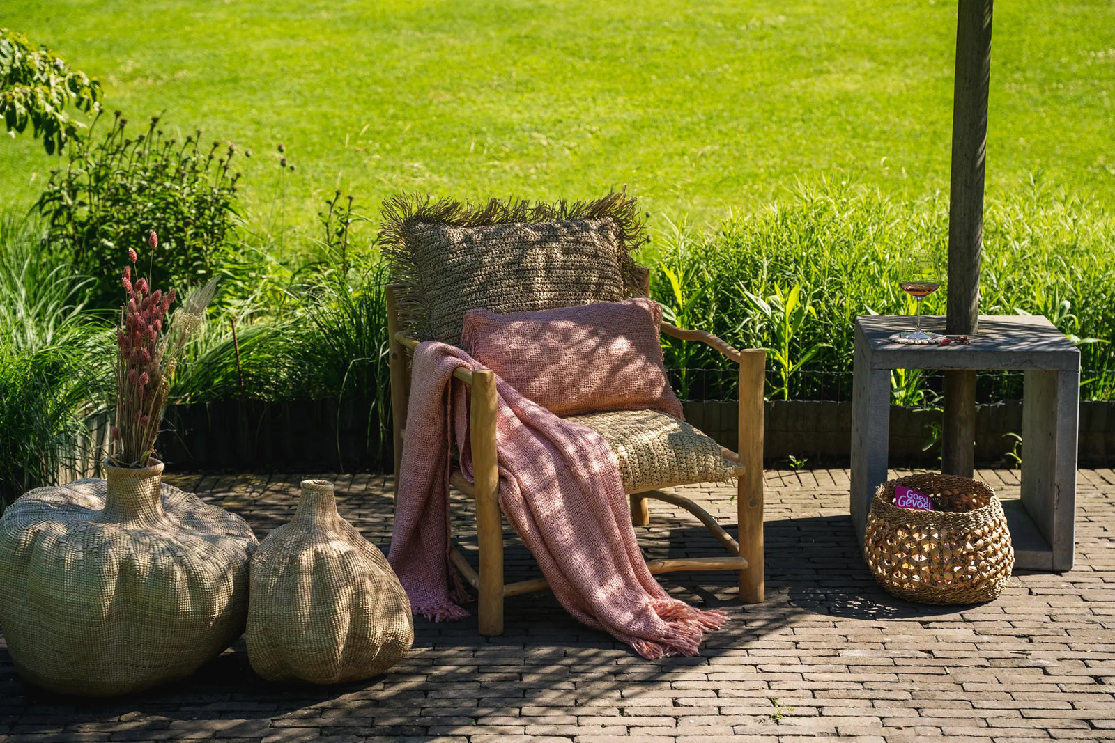 The Oh My Gee Cushion Cover, Salmon Pink, 30x50 — 6