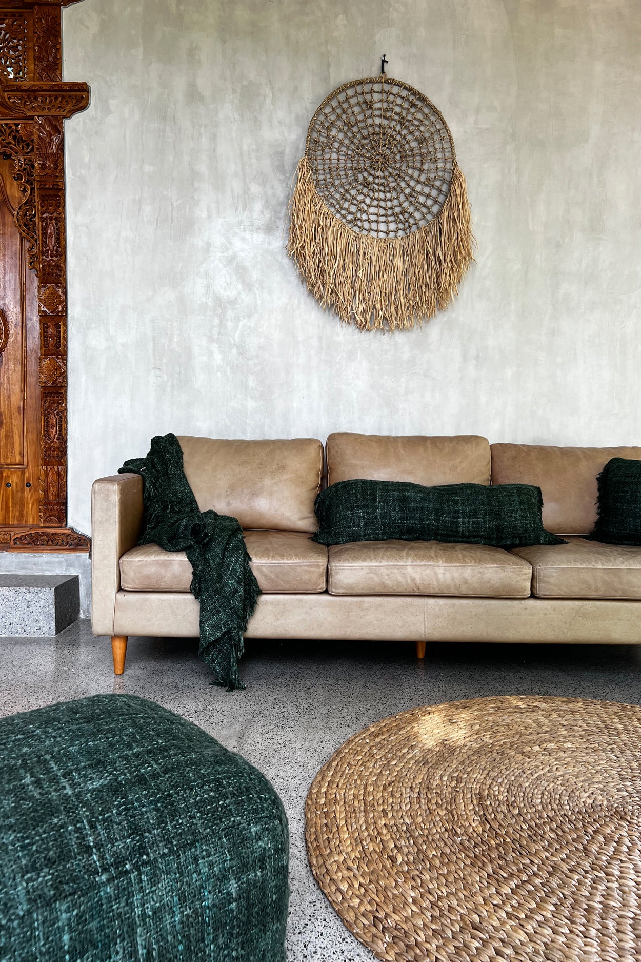 The Oh My Gee Cushion Cover, Forest Green, 35x100 — 3