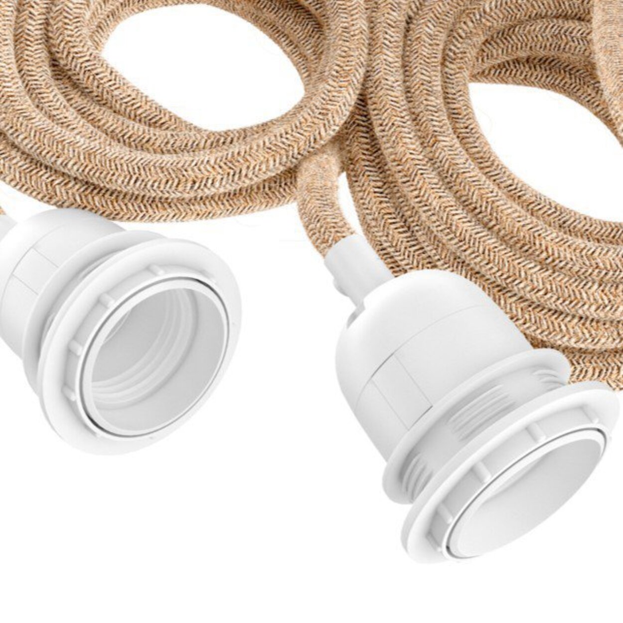 Fitting Lamps Ceiling, Natural White, 3 Fittings — 3