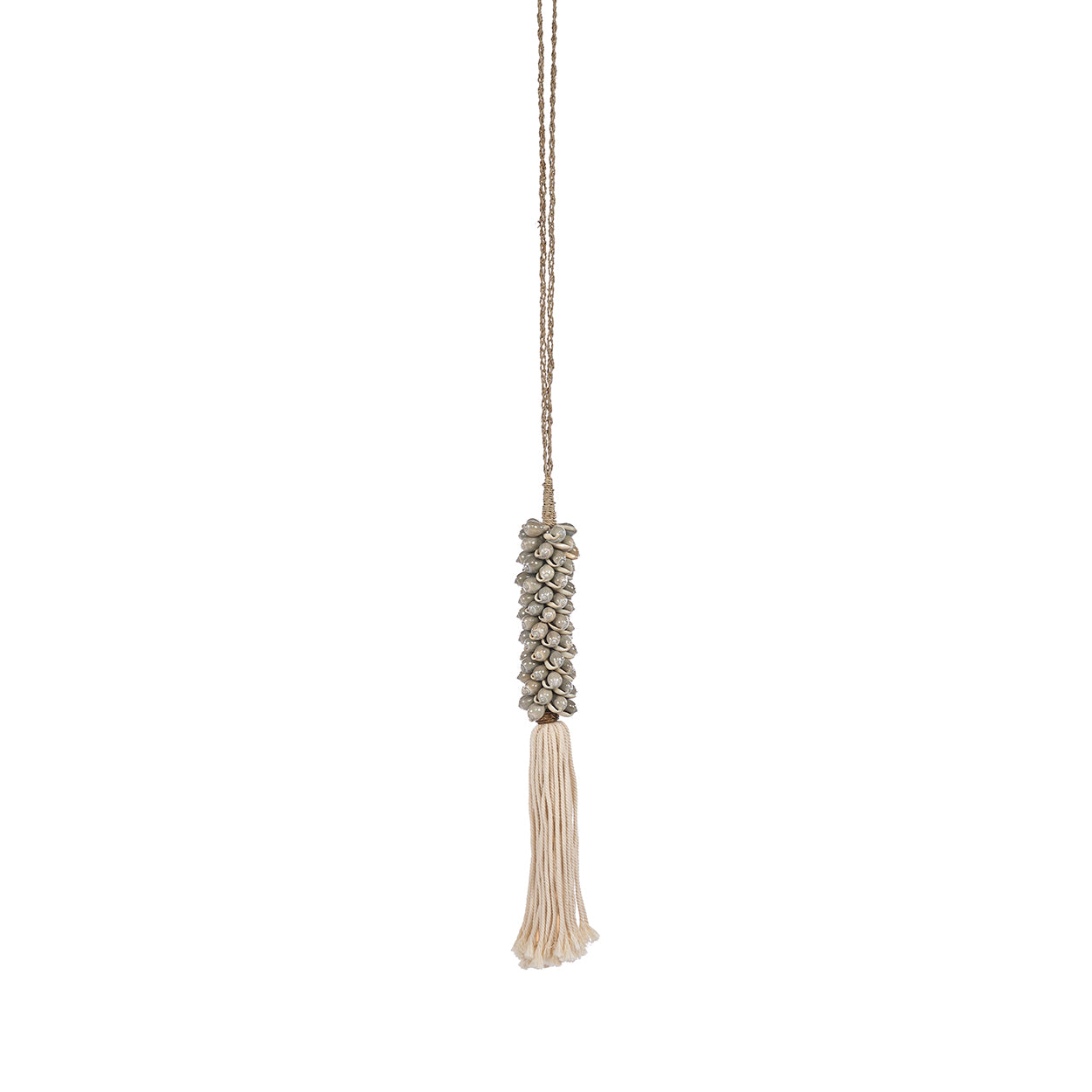 The Shell & Cotton Tassel, Grey