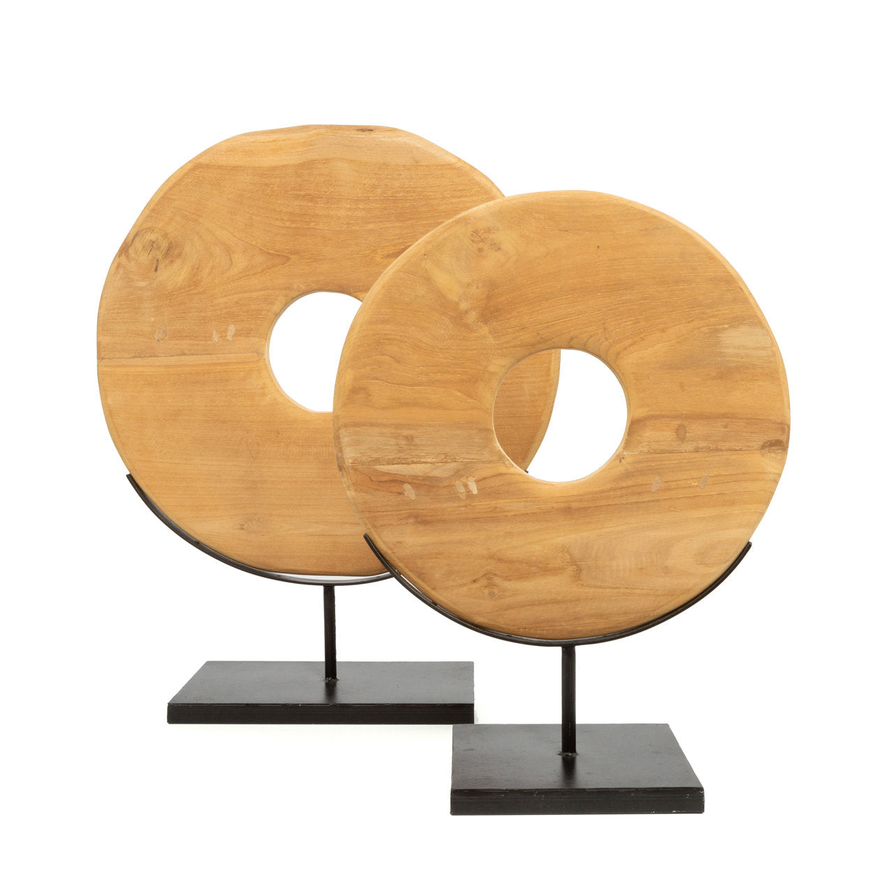 The Teak Disc on Stand, M — 5