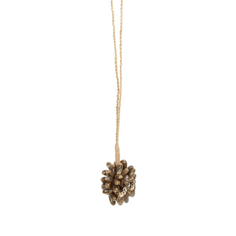 The Brown Cowrie Shell Tassel