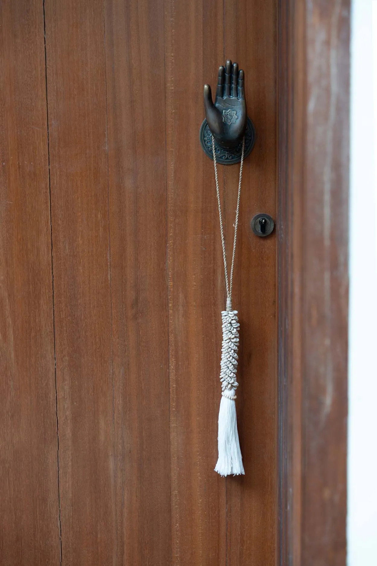 The Cowrie & Cotton Tassel, Natural — 2