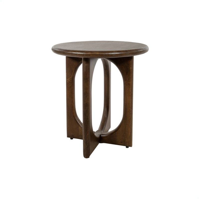 Side Table Ø50, Mango Brown Walnut
