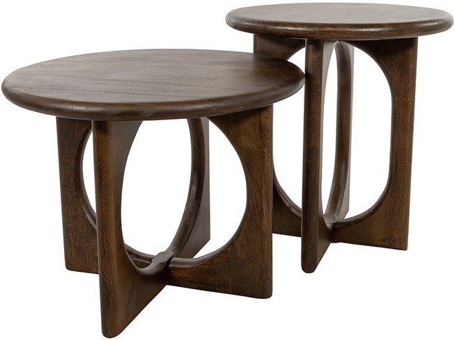 Side Table Ø50, Mango Brown Walnut — 4