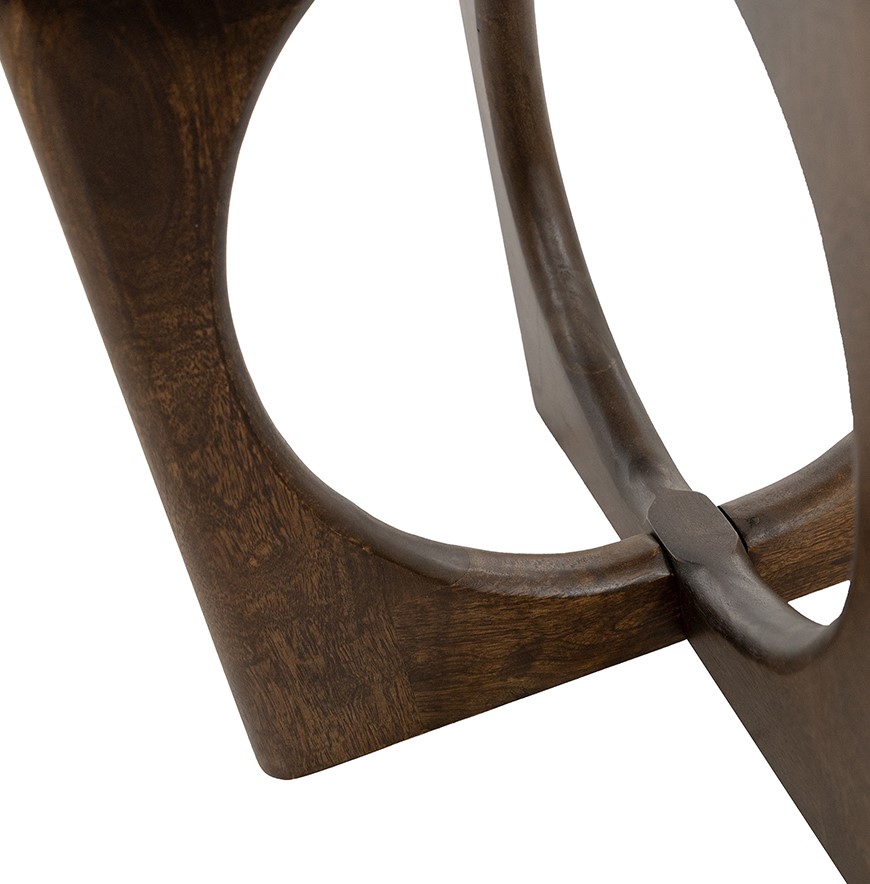 Side Table Ø50, Mango Brown Walnut — 6