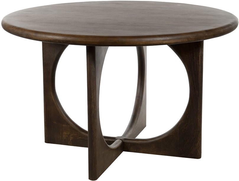 Dining Table Ø130, Mango Brown Walnut