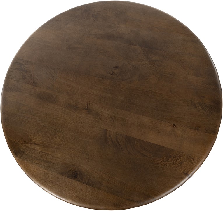Dining Table Ø130, Mango Brown Walnut — 4
