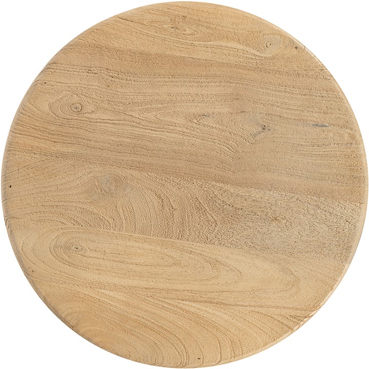 Side Table Ø50, Acacia Groovy Natural — 3
