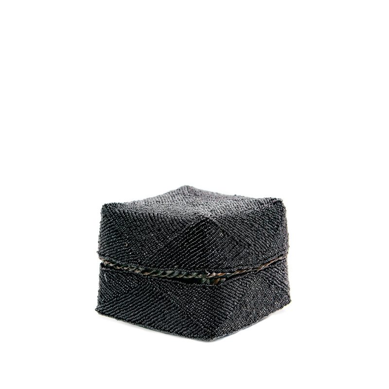 The Beaded Basket, Black, S