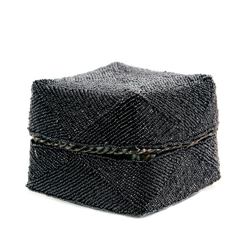 The Beaded Basket, Black, L