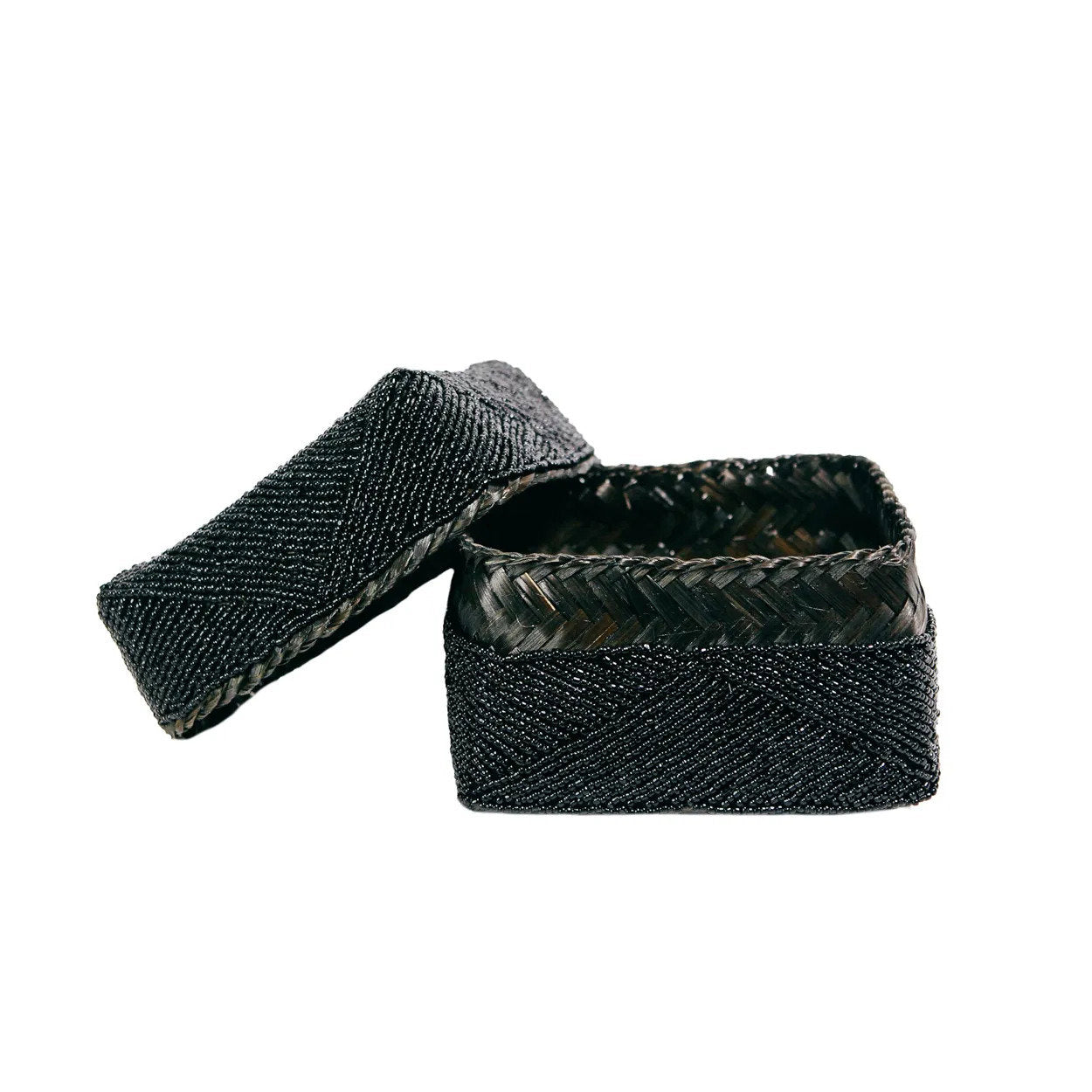 The Beaded Basket, Black, L — 3