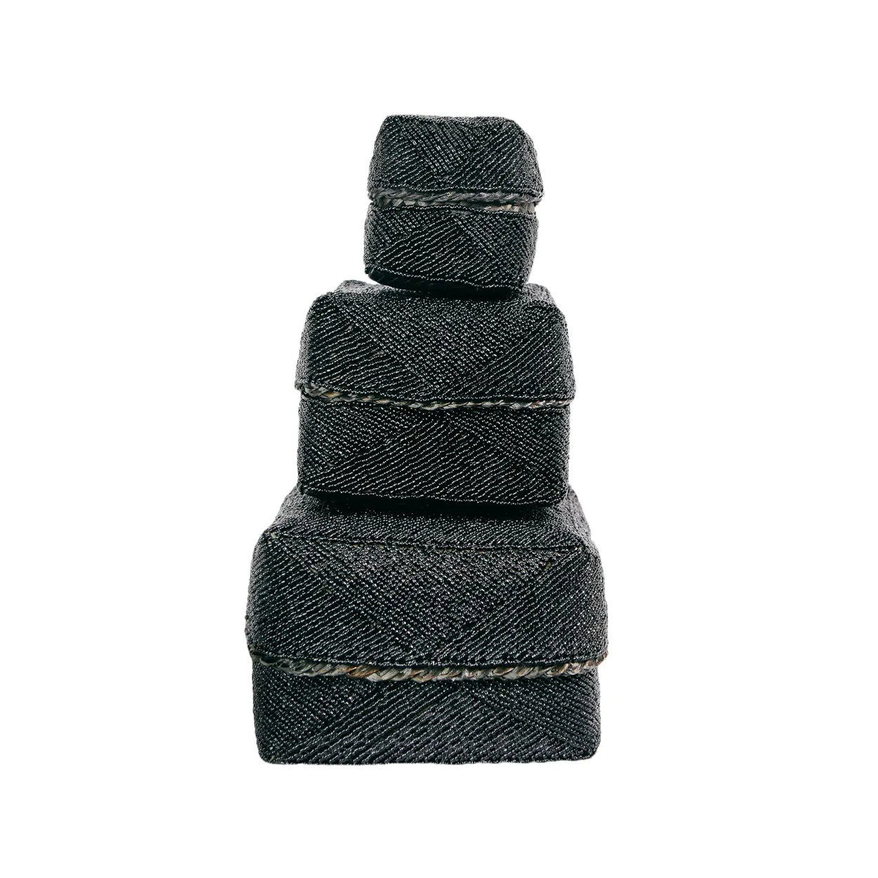 The Beaded Basket, Black, L — 4