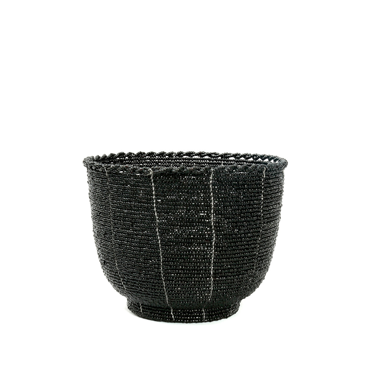 The Beaded Candy Bowl, Black, M