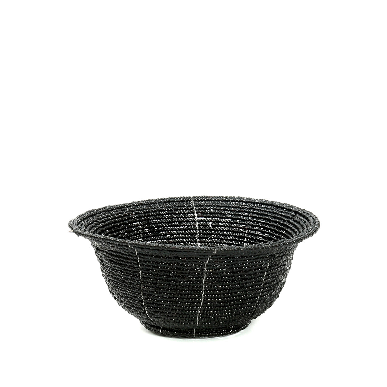 The Beaded Bowl Low, Black, S