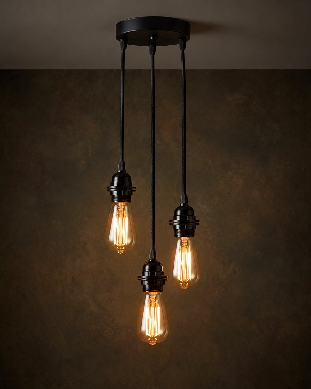 Fitting Lamps Ceiling, Black, 3 Fittings — 2