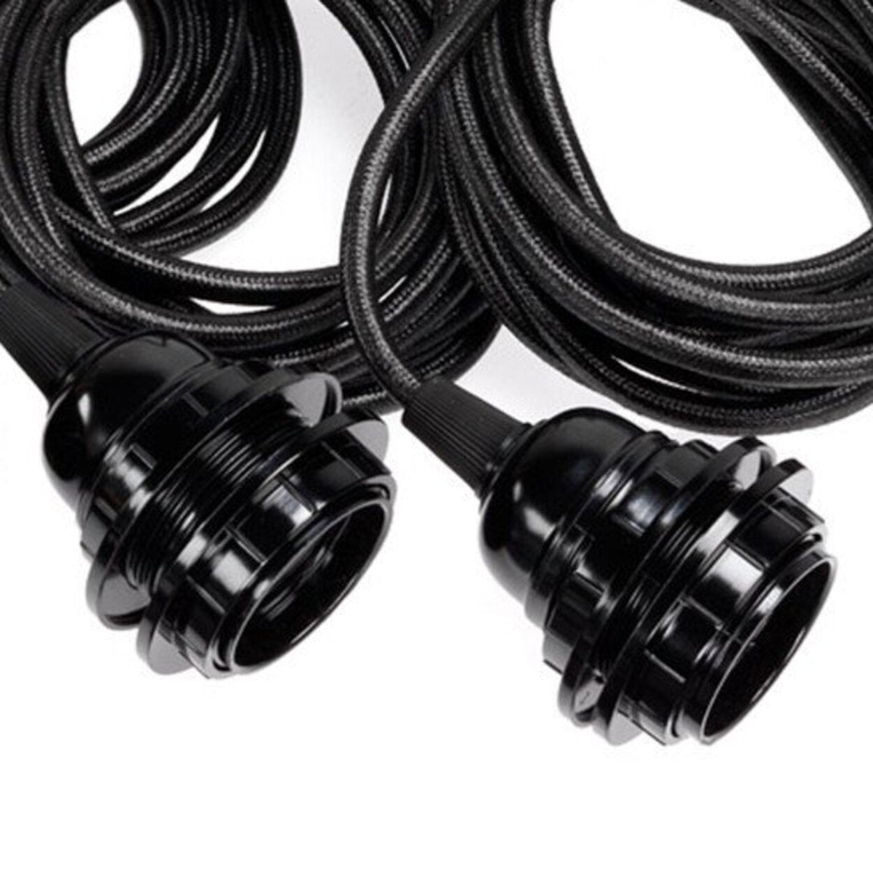 Fitting Lamps Ceiling, Black, 3 Fittings — 3