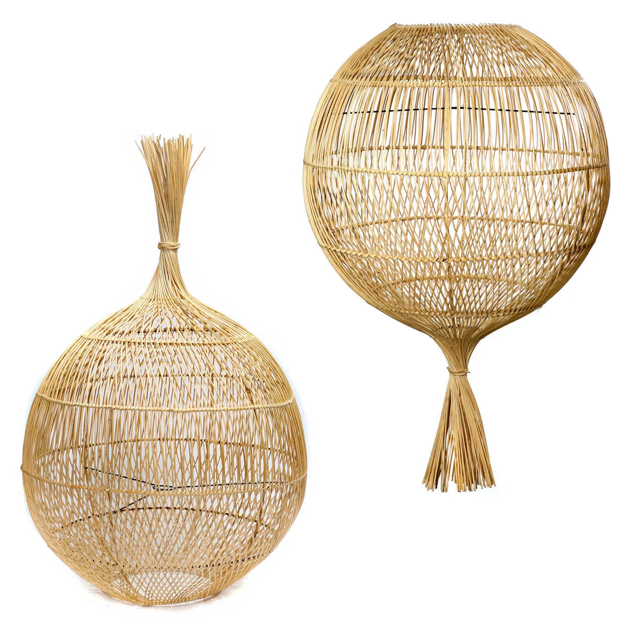 The Wonton Floor Lamp, Pendant, Natural — 6