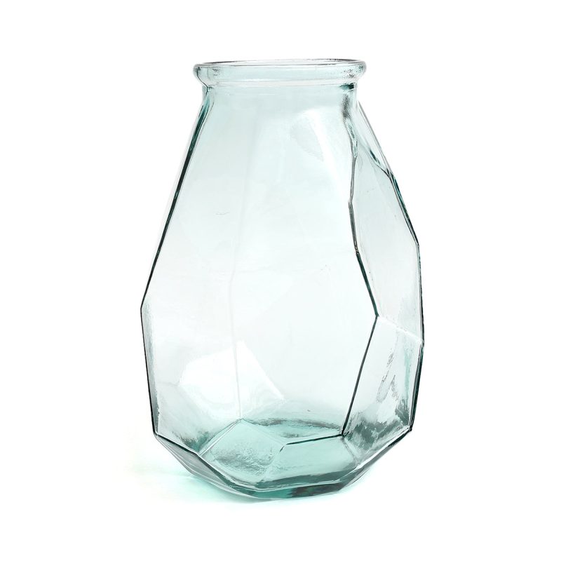 The Long Origami Vase, Blue