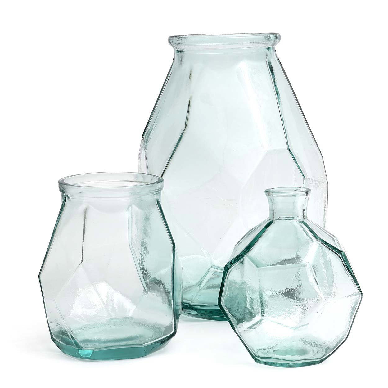 The Long Origami Vase, Blue — 2